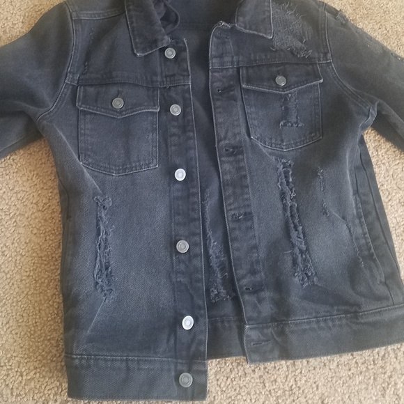 Womens/Mens XS Black hooded jacket - Picture 2 of 6